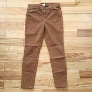 Alice + Olivia Caramel Brown Skinny Jeans
